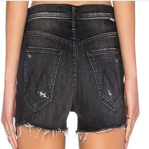 Mother Denim The Stunner Fray Shorts Color Crash And Burn